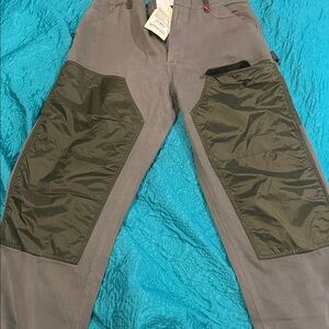 County Double Knee Painter Pants - Faded Army Handloom Sateen